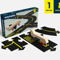 Way to Play Runway – airfield play set 8 pieces with wooden aeroplane