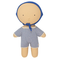 We Are Gommu Korte Onesie - Donkerblauw Gestreept