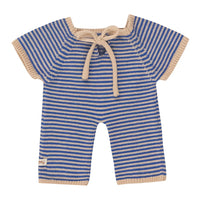 We Are Gommu Long Onesie - Dark Blue Striped