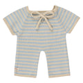 We Are Gommu Long Onesie - Light Blue Striped