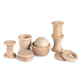 Grapat Naturel Houten Schatten -  10 Stuks