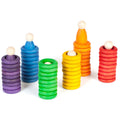 Grapat Houten Poppetjes, Ringen en Munten
