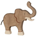 Holztiger Olifant Met Slurf Omhoog