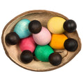 Grapat Houten Nins® Poppetjes Baby's in een Kom Donker