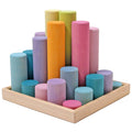 Grimm's Bouwblokken Cilinders Groot  Pastel