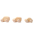 Grimm's Houten Speelgoed Auto's 6 stuks - Naturel