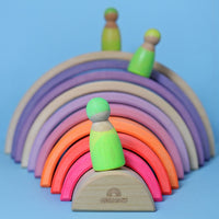 Grimms Regenboog Groot 10 delig Neon Roze Grimms