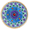 Grimm’s Glitter Mandala Klein - 44 stuks