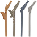 Konges  Sløjd  Silicone Rietjes Mix Shaped Stone Mix - 4 Stuks