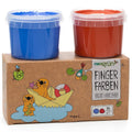 Neogrun Ecologische Vingerverf 2 Stuks - Blauw- Rood