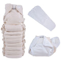 Popolini Washable Diaper Ultrafit Set Terrycloth Uni 3-15kg Organic 10 Pieces