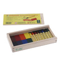 Stockmar Beeswax 8 Chalk Markers and 8 Chalk Blocks in Wooden Box